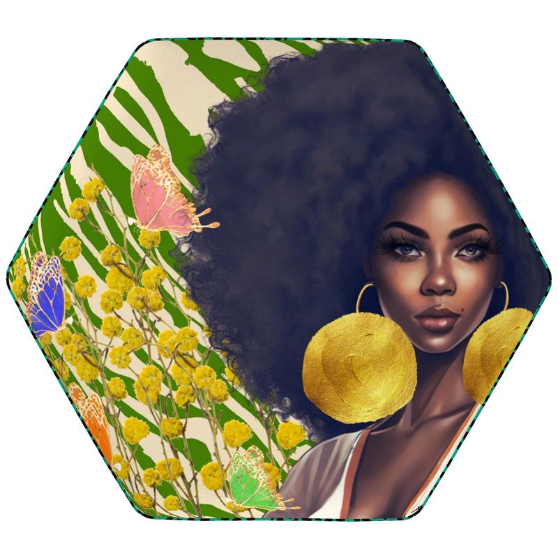 Wild Royalty Footstool (Hexagonal)