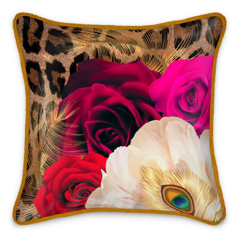 Wild Opulence Silk Pillow